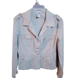 Clio Light Brown/Tan Jacket Size 12 Fitted